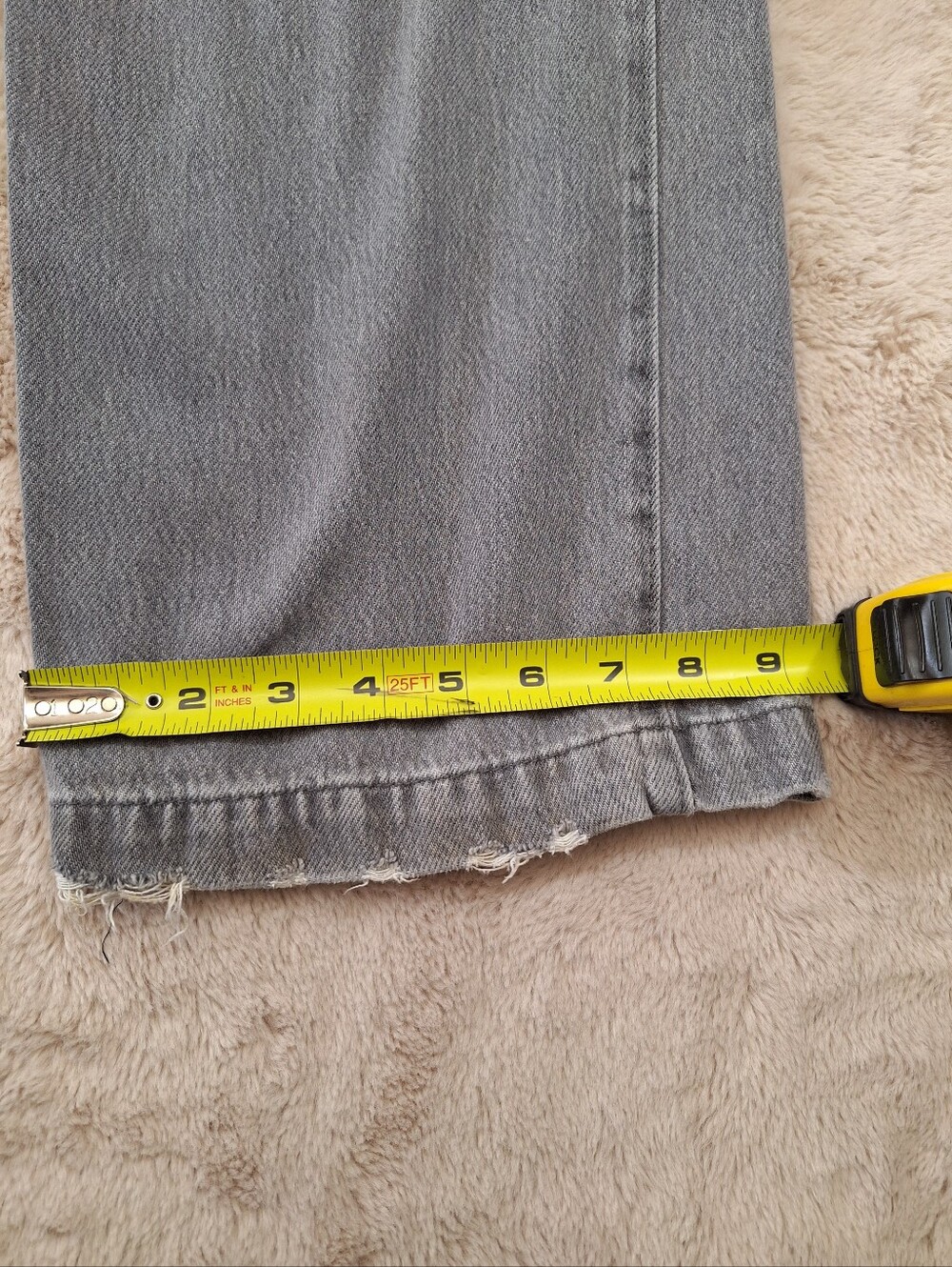 Aeropostale Mid-Rise Wide Leg Cargo Jeans Gray Denim XS - Picture 3 of 9